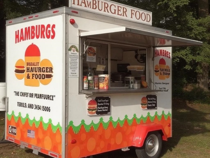 Hamburger Food Trailer