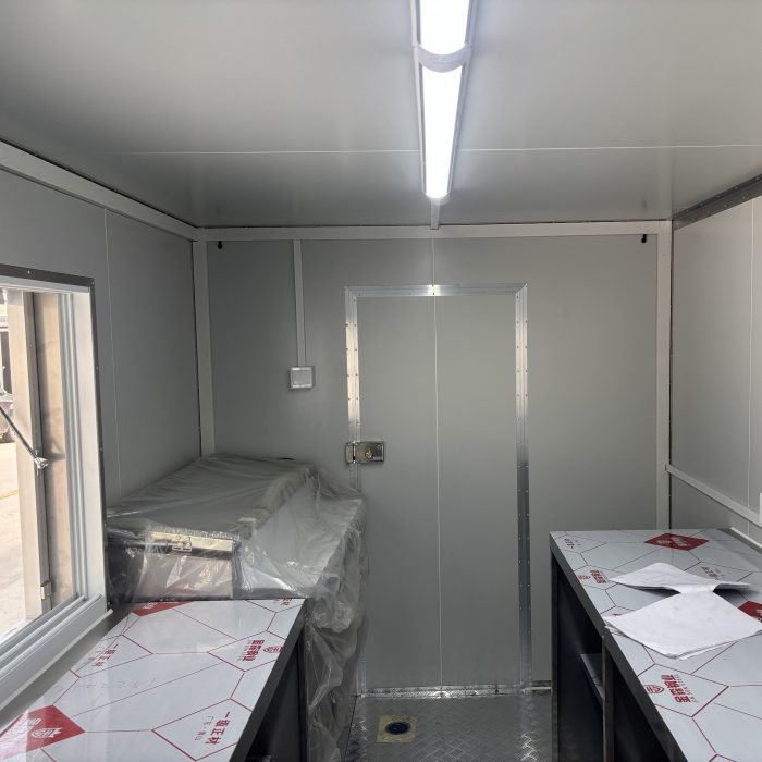 13FT Purple Square Food Trailer for Fruit Salad