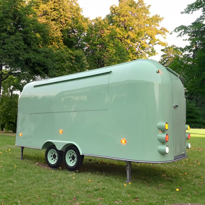 16.5FT Pastel Green Airstream Food Trailer for Wedding
