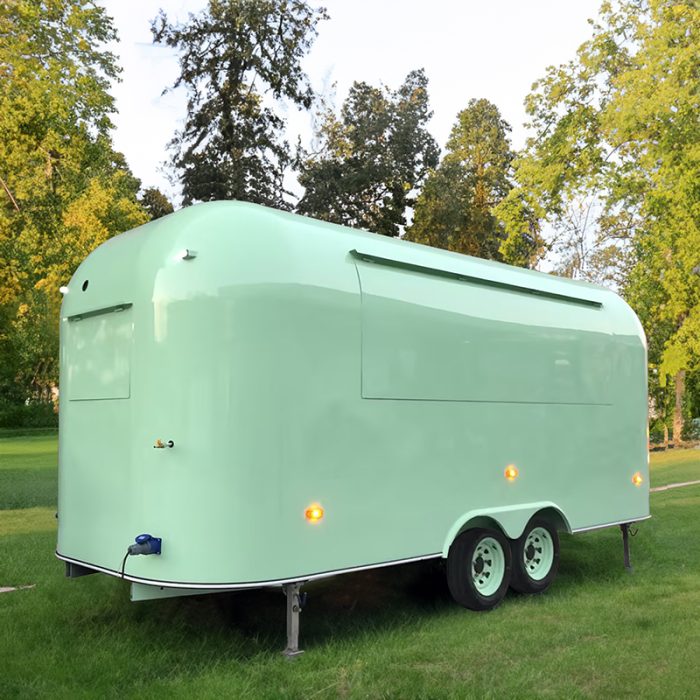 16.5FT Pastel Green Airstream Food Trailer for Wedding