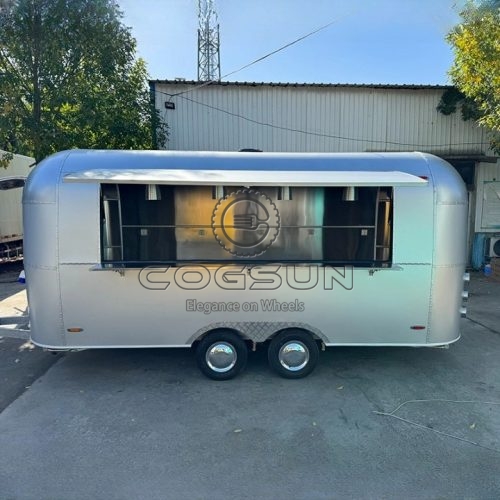 Aluminum Airstream Food Trailer for Outdoor Weddings and Parties