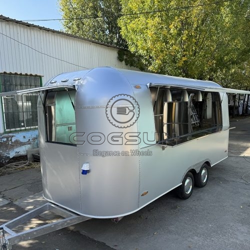 Aluminum Airstream Food Trailer for Outdoor Weddings and Parties