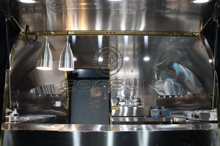 10FT Gold Airstream Food Trailer The Ultimate Street Food Vending Solution