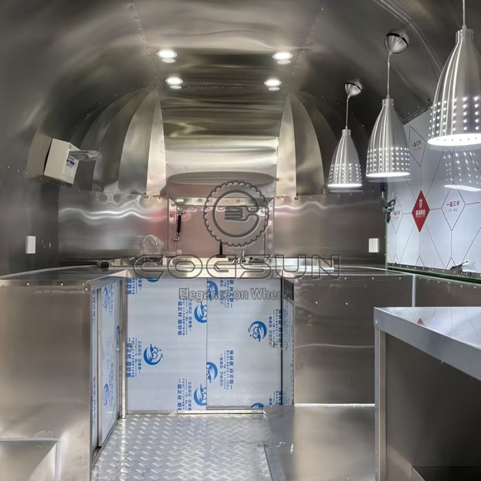 10FT Matte Green Airstream Food Trailer for Weddings, Corporate Events and Private Parties