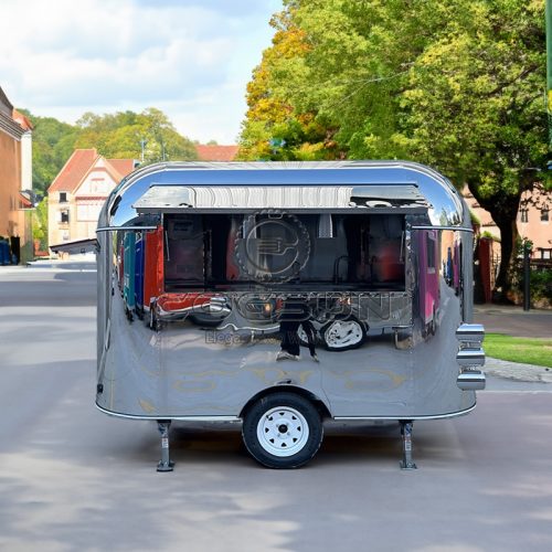 10FT Mirror Airstream Food Trailer for Pop-Up Restaurants