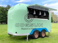 11.5FT Green Airstream Food Trailer Concession Camping Garden Food Trailers for Sale
