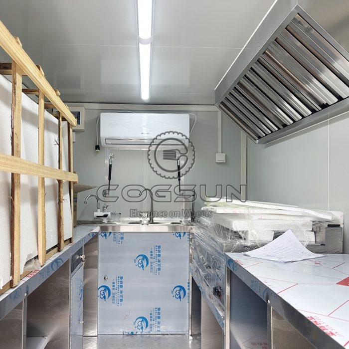 10FT Red Square Food Trailer