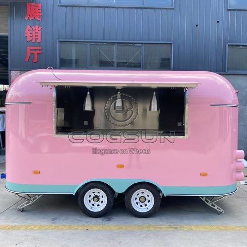 13FT Pink Airstream Food Trailer A Stylish and Functional Mobile Kitchen