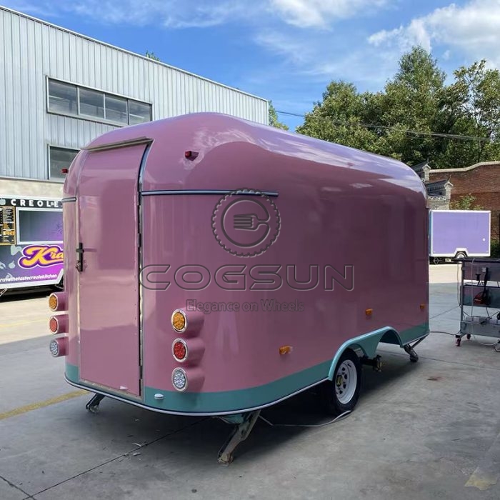 13FT Pink Airstream Food Trailer A Stylish and Functional Mobile Kitchen