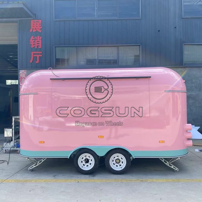 13FT Pink Airstream Food Trailer A Stylish and Functional Mobile Kitchen
