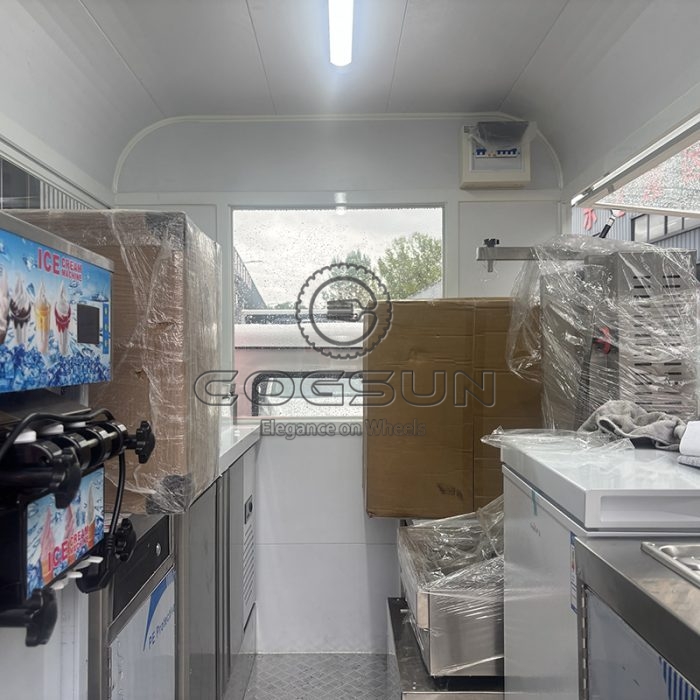 12FT Pink Three-Wheeled Electric Food Truck