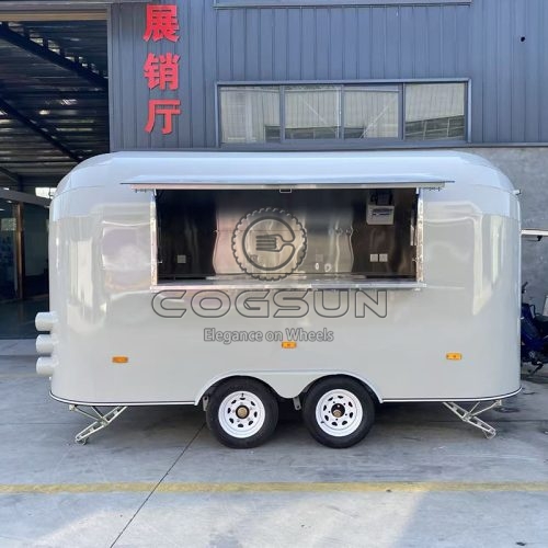 13FT Light Gray Airstream Food Trailer