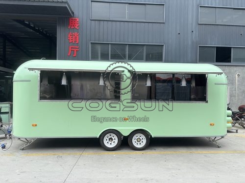 19.7FT Light Freen Airstream Food Trailer