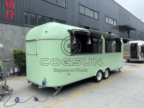 19.7FT Light Freen Airstream Food Trailer