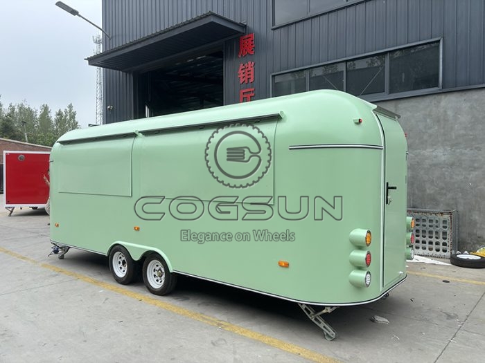 19.7FT Light Freen Airstream Food Trailer
