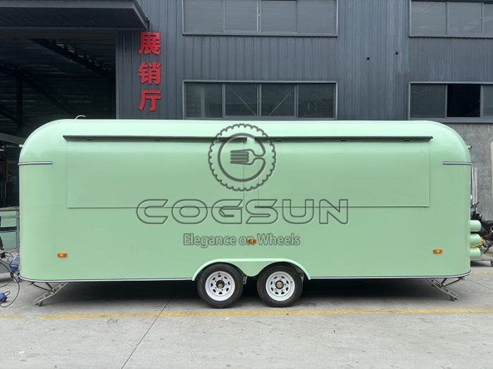 19.7FT Light Freen Airstream Food Trailer