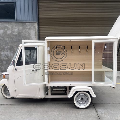 6 Tap White Beer Piaggio Food Truck