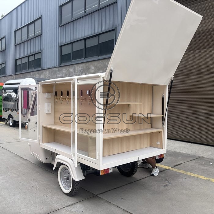 6 Tap White Beer Piaggio Food Truck