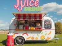 Juice Drink Food Trailer