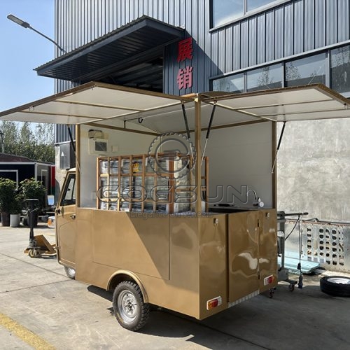 Yellow Copper Piaggio Food Truck