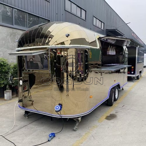 16.5FT Gold Mirror Airstream Food Trailer