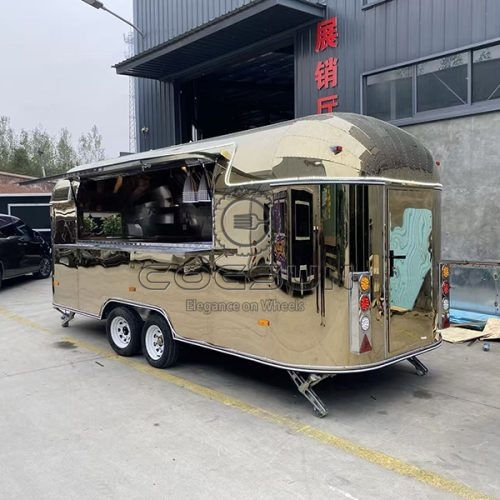16.5FT Gold Mirror Airstream Food Trailer