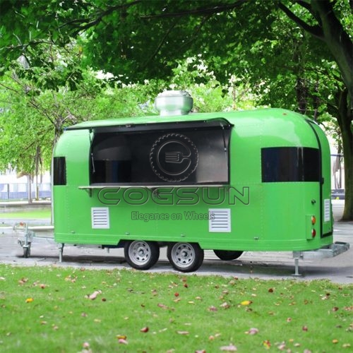 16.5FT Green Airstream Food Trailer
