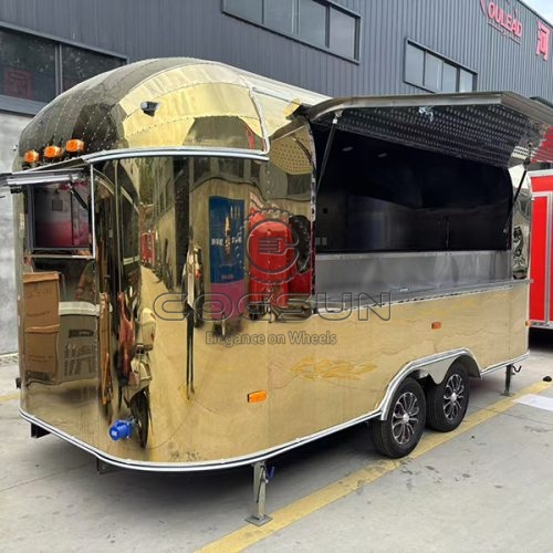 16.5FT Gold Airstream Food Trailer