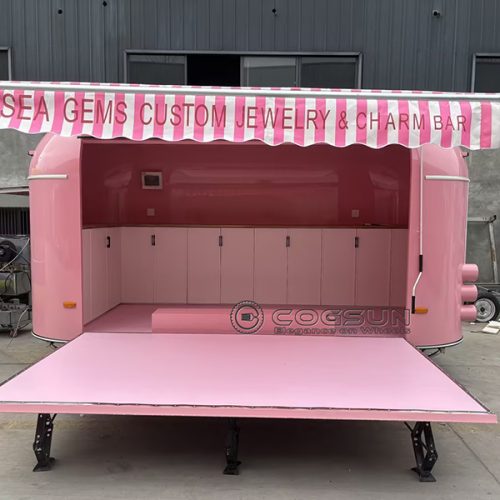 13FT Pink Airstream Trailer for Jewelry and Accessories