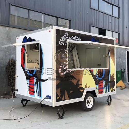 10FT Sticker Square Food Trailer