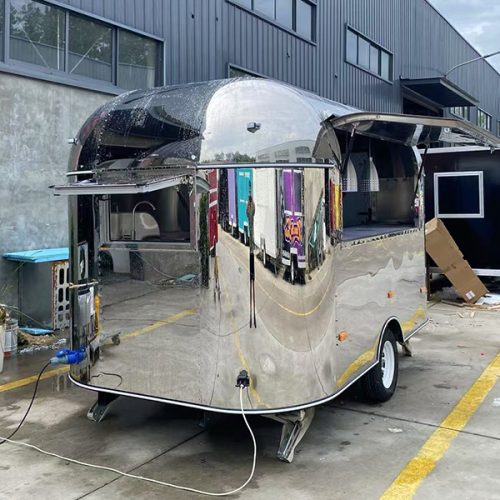 11.5FT Mirror Airstream Food Trailer for Catering Events