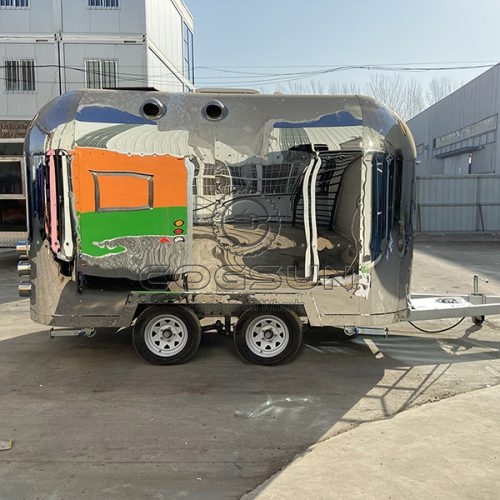 11.5FT Mirror Airstream Food Trailer for Food Festivals and Fairs