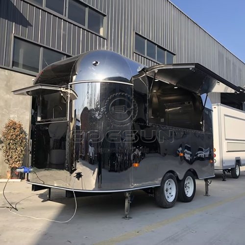 13FT Mirror Airstream Food Trailer for Street Food