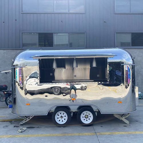 13FT Mirror Airstream Food Trailer for Street Vending