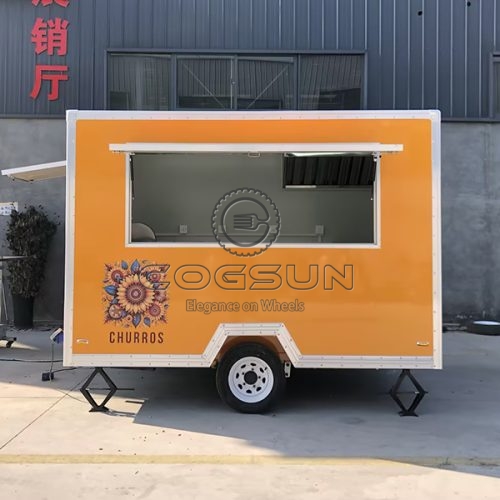 10FT Yellow Sticker Square Food Trailer