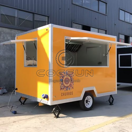 10FT Yellow Sticker Square Food Trailer