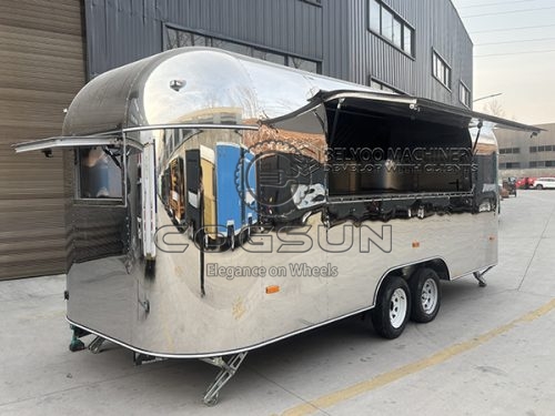 18FT Mirror Airstream Food Trailer