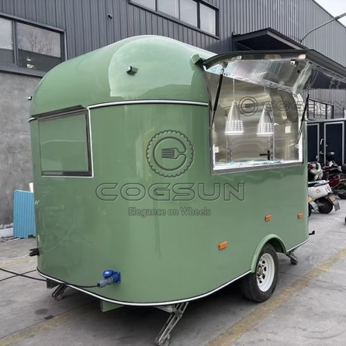 10FT Green Airstream Food Trailer
