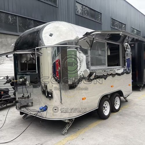 13FT Mirror Single Window Airstream Food Trailer