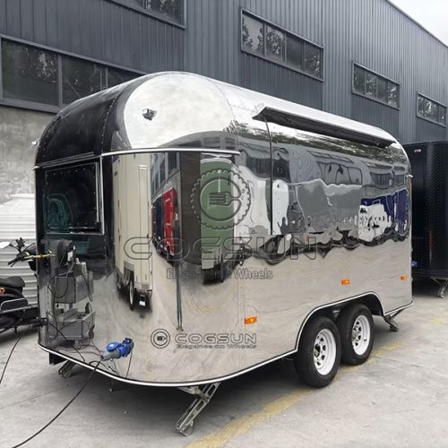 13FT Mirror Single Window Airstream Food Trailer