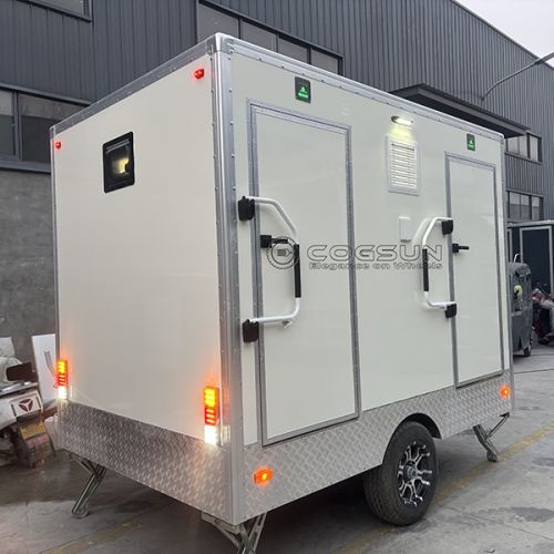 2 Station Portable Restroom Trailer